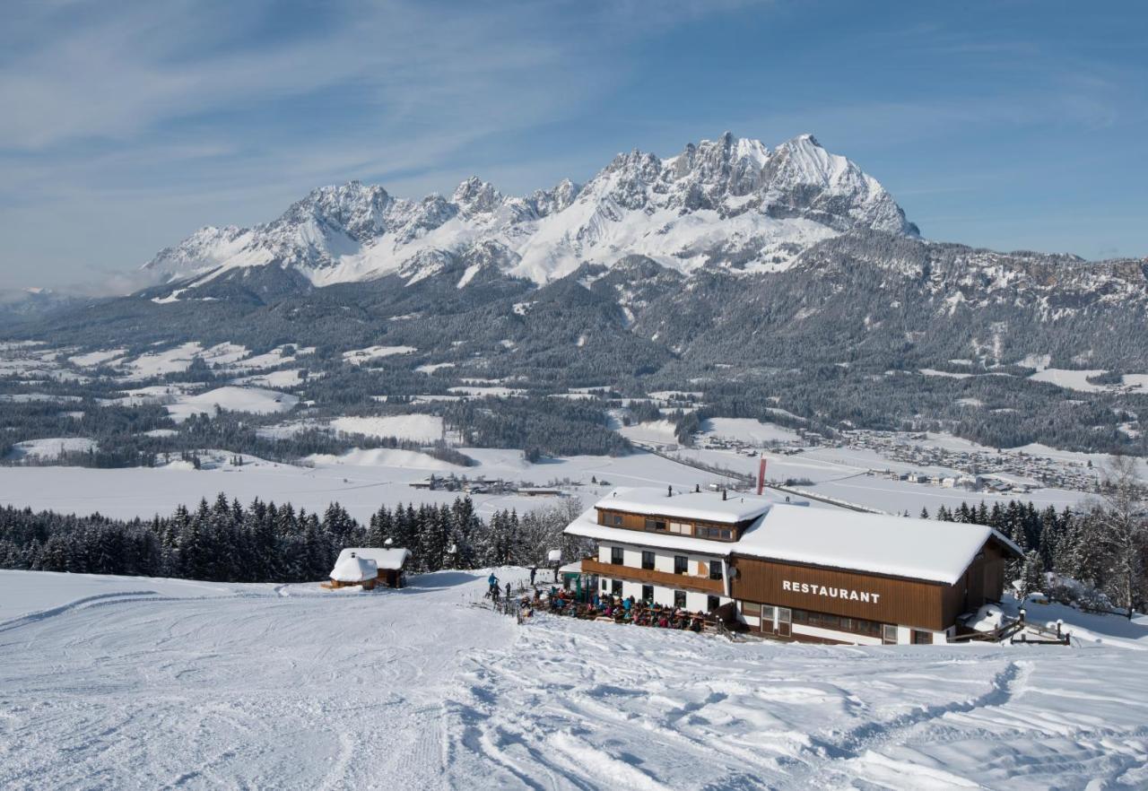 Alpengasthof Hirschberg Sankt Johann in Tirol Luaran gambar